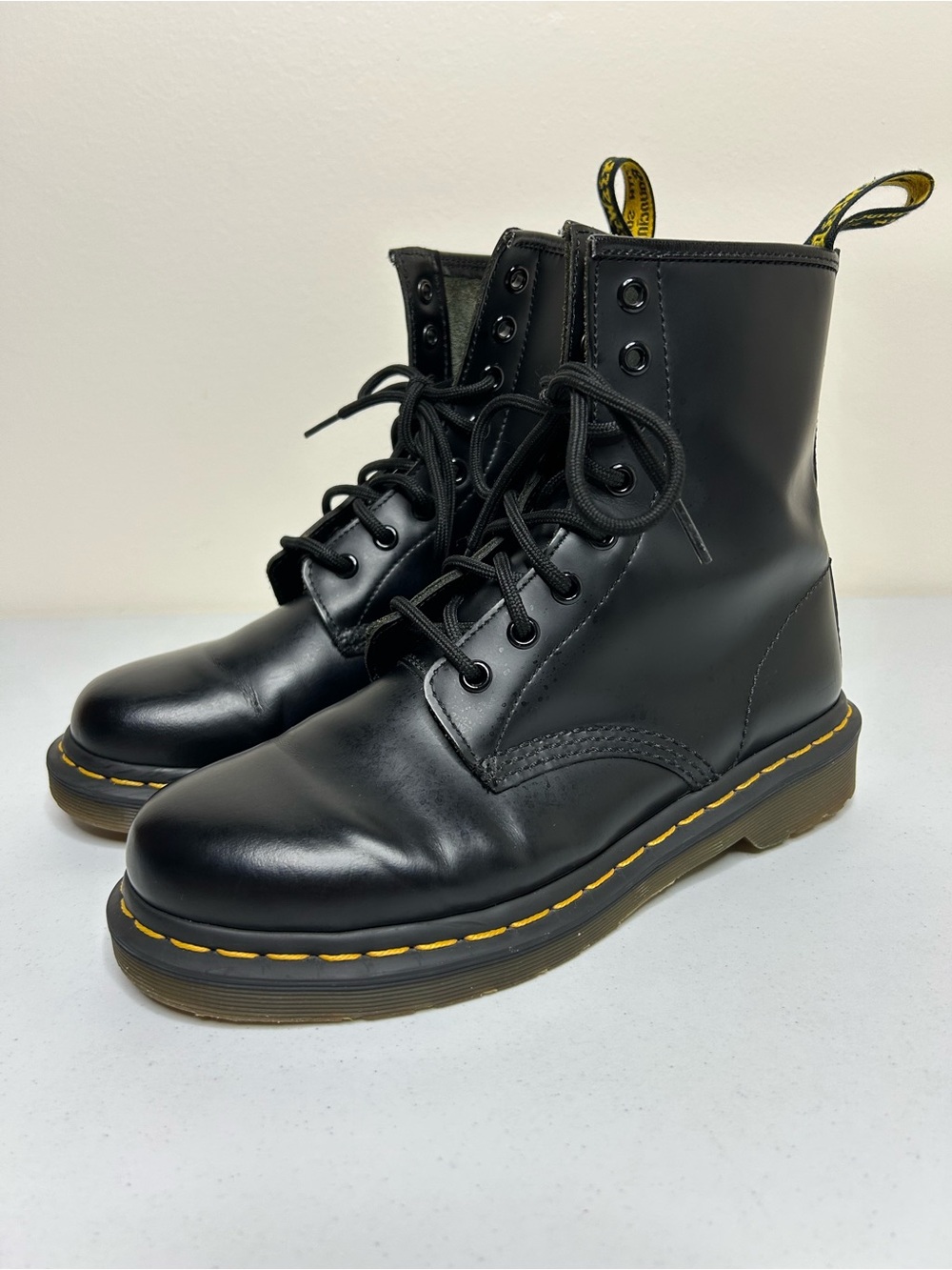 Dr. Martens 1460 Smooth Leather Lace-Up Women’s Boots Black US Size 7